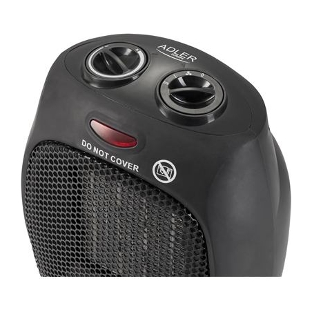 Adler | AD 7702 | Fan Heater | 1500  W | Number of power levels 2 | Black
