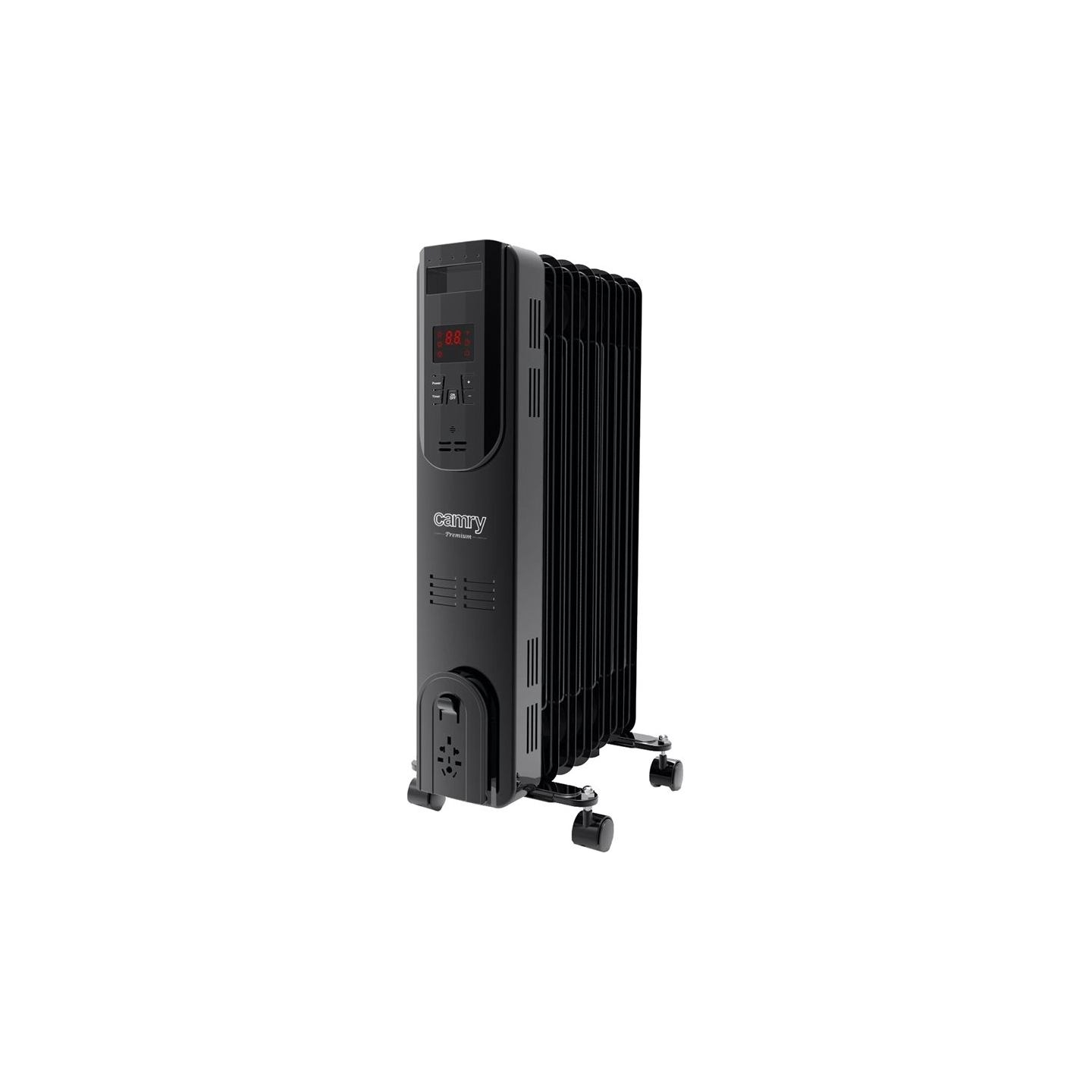 Camry | Oil-Filled Radiator with Remote Control | CR 7812 | Oil Filled Radiator | 1500 W | Number of power levels 3 | Black