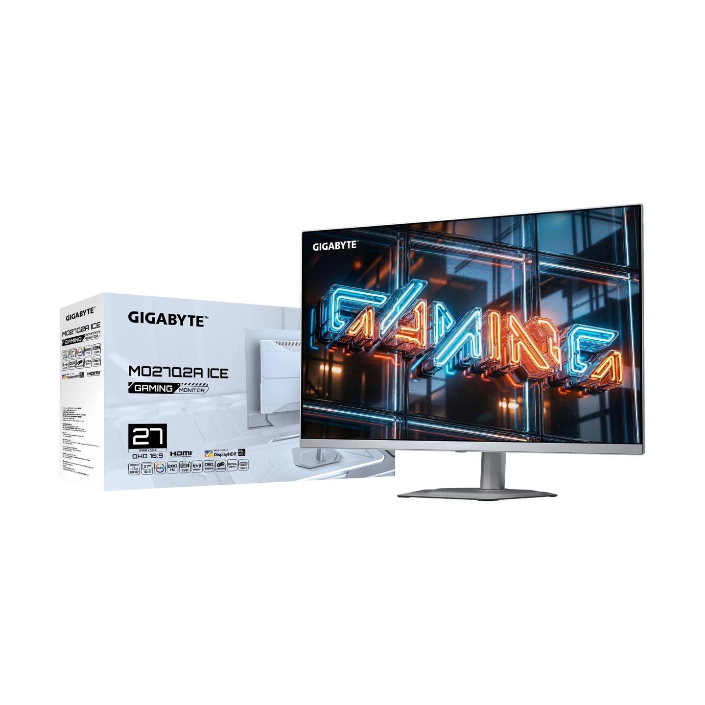 Gigabyte Monitor|GIGABYTE|27 "|2560 x 1440 pixels|Quad HD|Native aspect ratio 16:9|QD-OLED|Flat|MO27Q2AICEEK