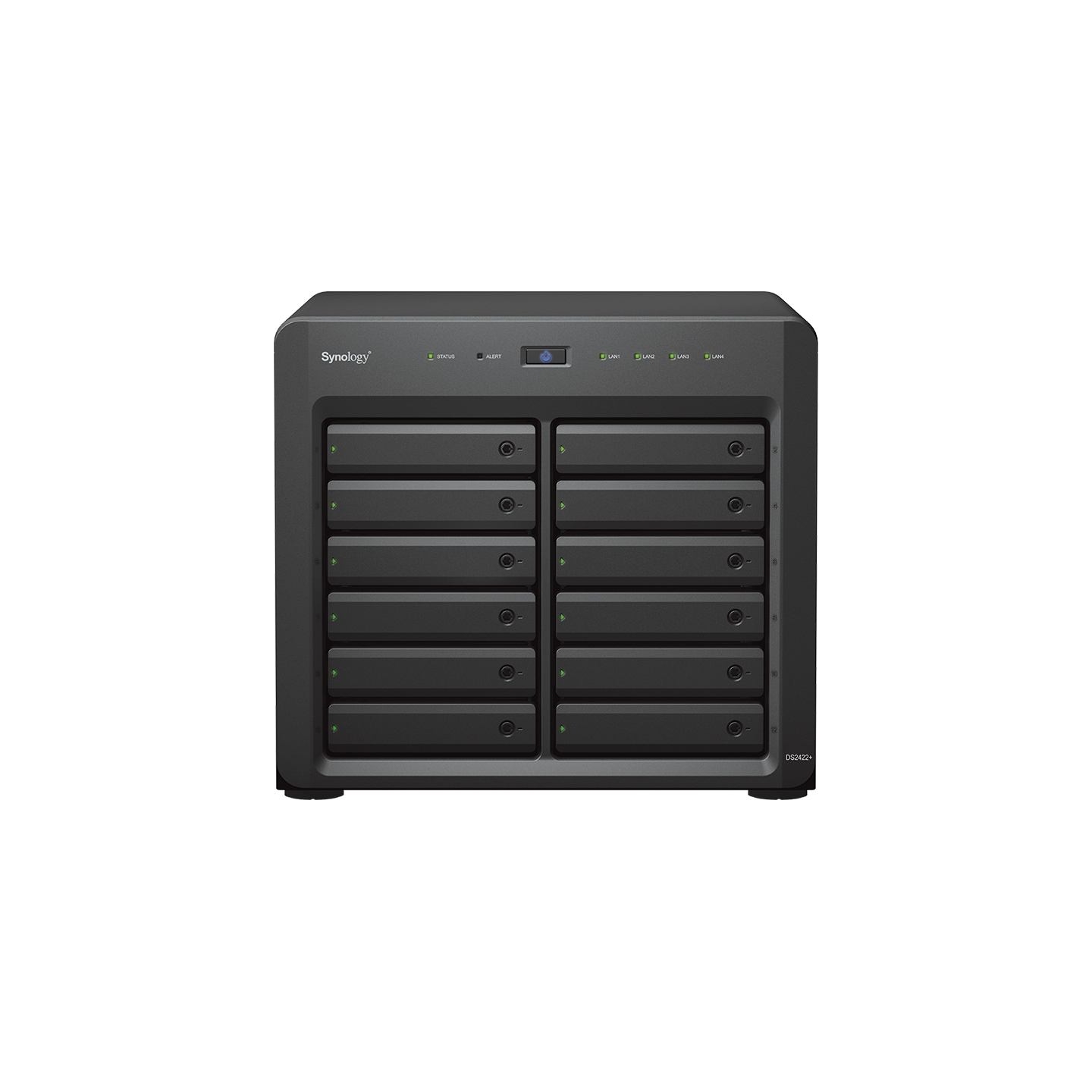 Synology Server NAS DS2422+ 12x0HDD AMD Ryzen V1500B 4x2,2Ghz 4GB RAM 4x1GbE 2xUSB 3Y