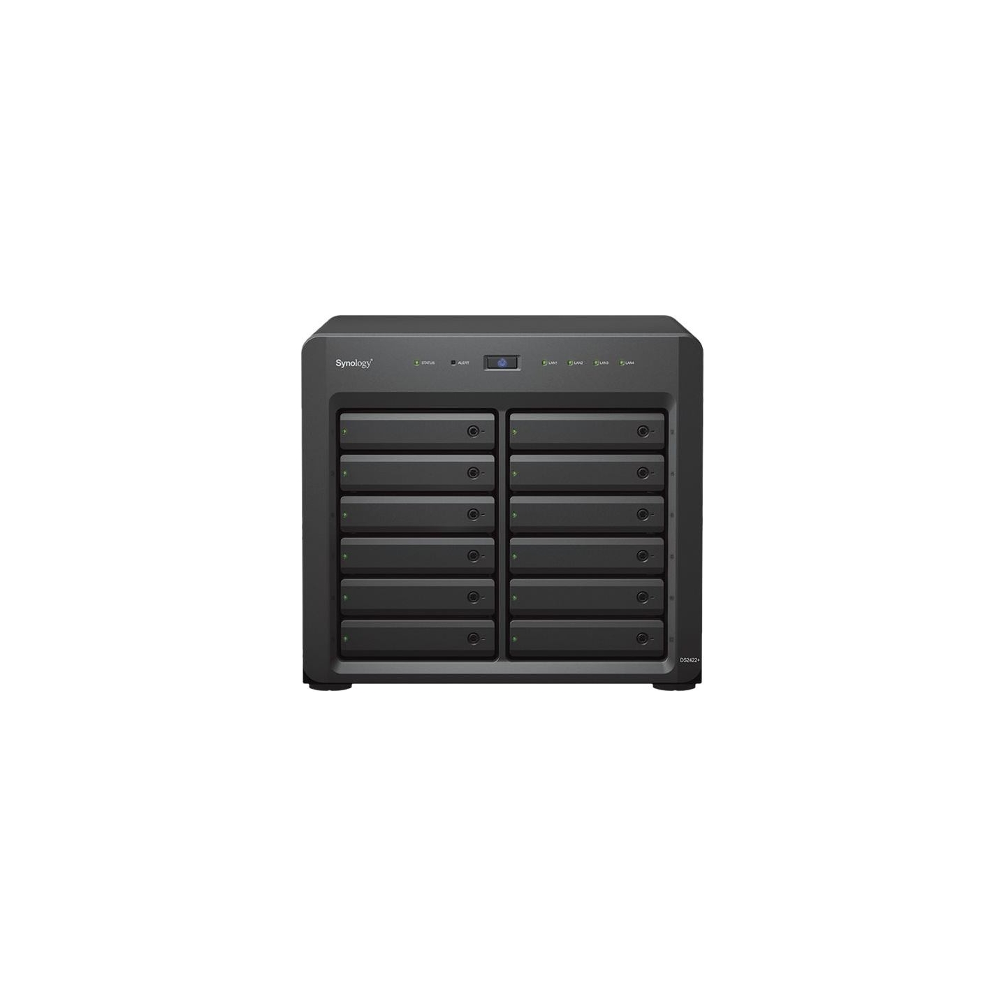 Synology Server NAS DS2422+ 12x0HDD AMD Ryzen V1500B 4x2,2Ghz 4GB RAM 4x1GbE 2xUSB 3Y