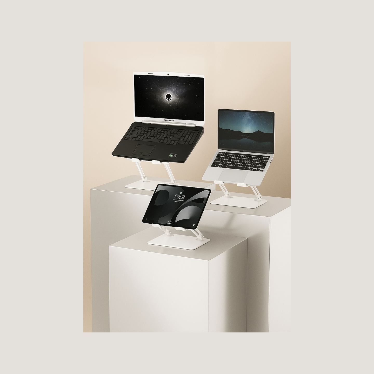 Media-Tech MT2661W Laptop Stand for 10-17 inch White