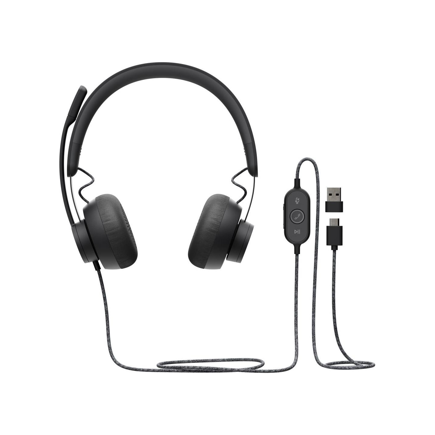 Logitech HEADSET ZONE WIRED/DARK GREY 981-000875 LOGITECH