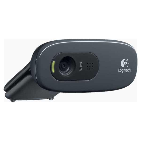 Logitech C270 HD Webcam - BLACK - USB