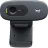 Logitech C270 HD Webcam - BLACK - USB