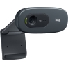 Logitech C270 HD Webcam - BLACK - USB
