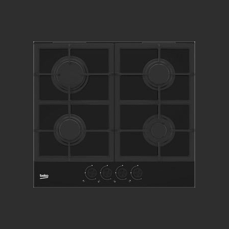 Beko Gas hob on glass HILG642C5SB