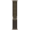 Apple 49mm Dark Olive Alpine Loop - Small - Natural Titanium Finish | Apple