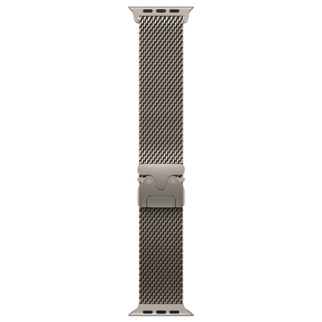 Apple 49mm Natural Titanium Milanese Loop - Medium | Apple