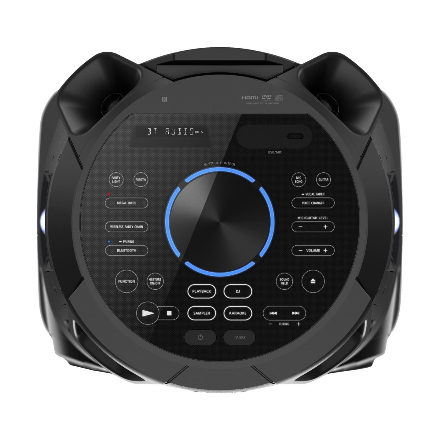 Sony | High Power Audio System | MHC-V73D | USB port | Wi-Fi | Bluetooth | FM radio | Near Field Communication (NFC) | Wireless 