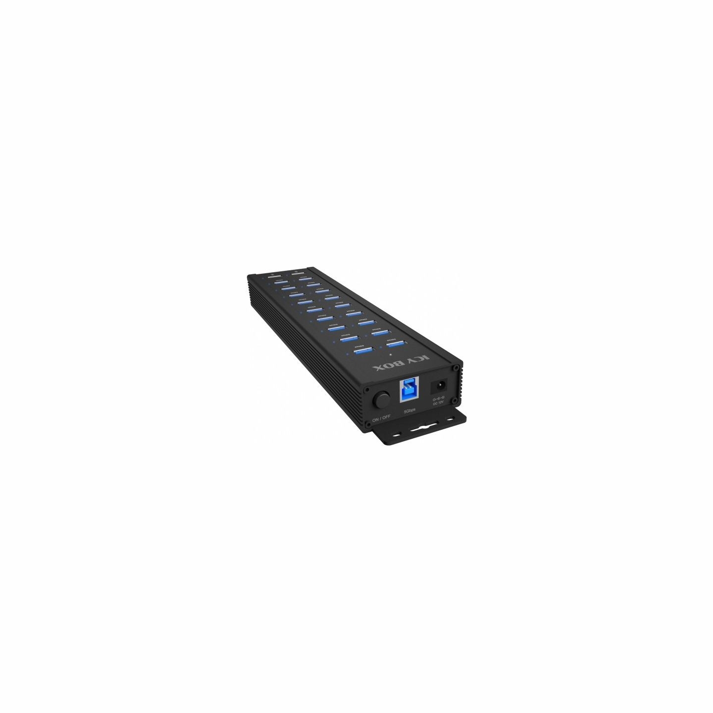 Icybox ICY BOX IB-HUB1720-U3 20 port HUB, 96 WATT PS