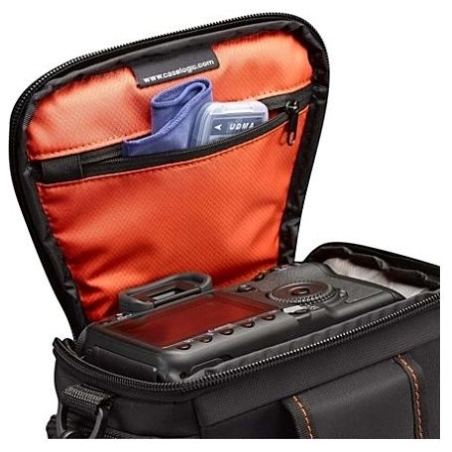 Case Logic | DCB-306 SLR Camera Bag | Black | * Designed to fit an SLR camera with standard zoom lens attached * Internal zipper
