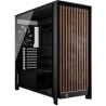 Corsair PC case FRAME 5000D WOOD RS Black/Walnut