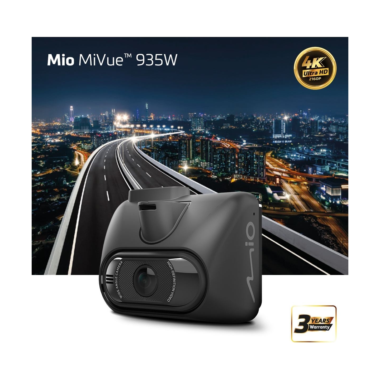 MIO MiVue 935W | GPS | Wi-Fi | Dash Cam | Audio recorder