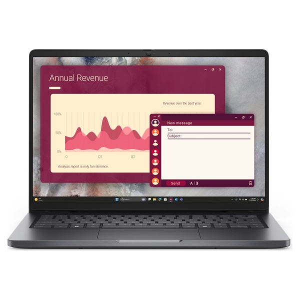 Dell Pro 14 PC14250/C5 120U/8GB/512GB SSD/14.0" FHD+/Integrated/FgrPr/FHD/IR Cam/Mic/WLAN + BT/US Backlit Kb/3 Cell/W11Pro/3yrs 