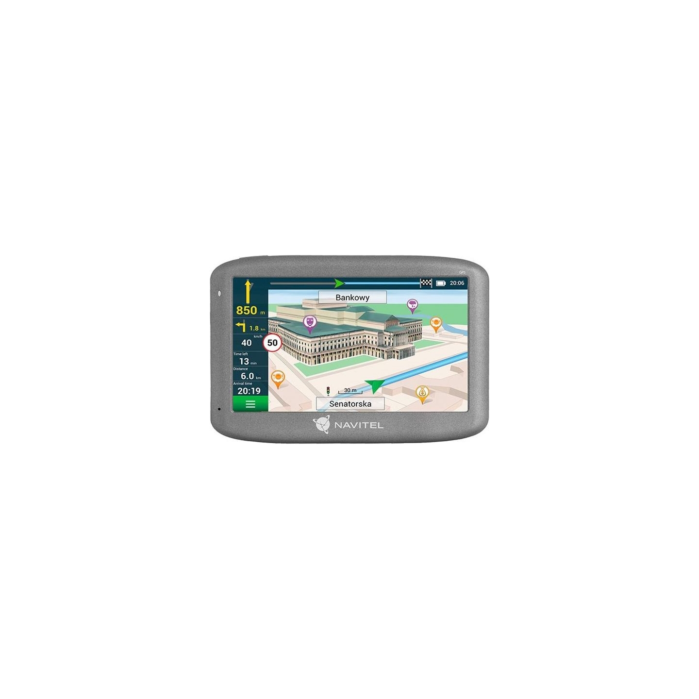 Navitel | E505 Magnetic | GPS (satellite) | 480 x 272 pixels | Maps included