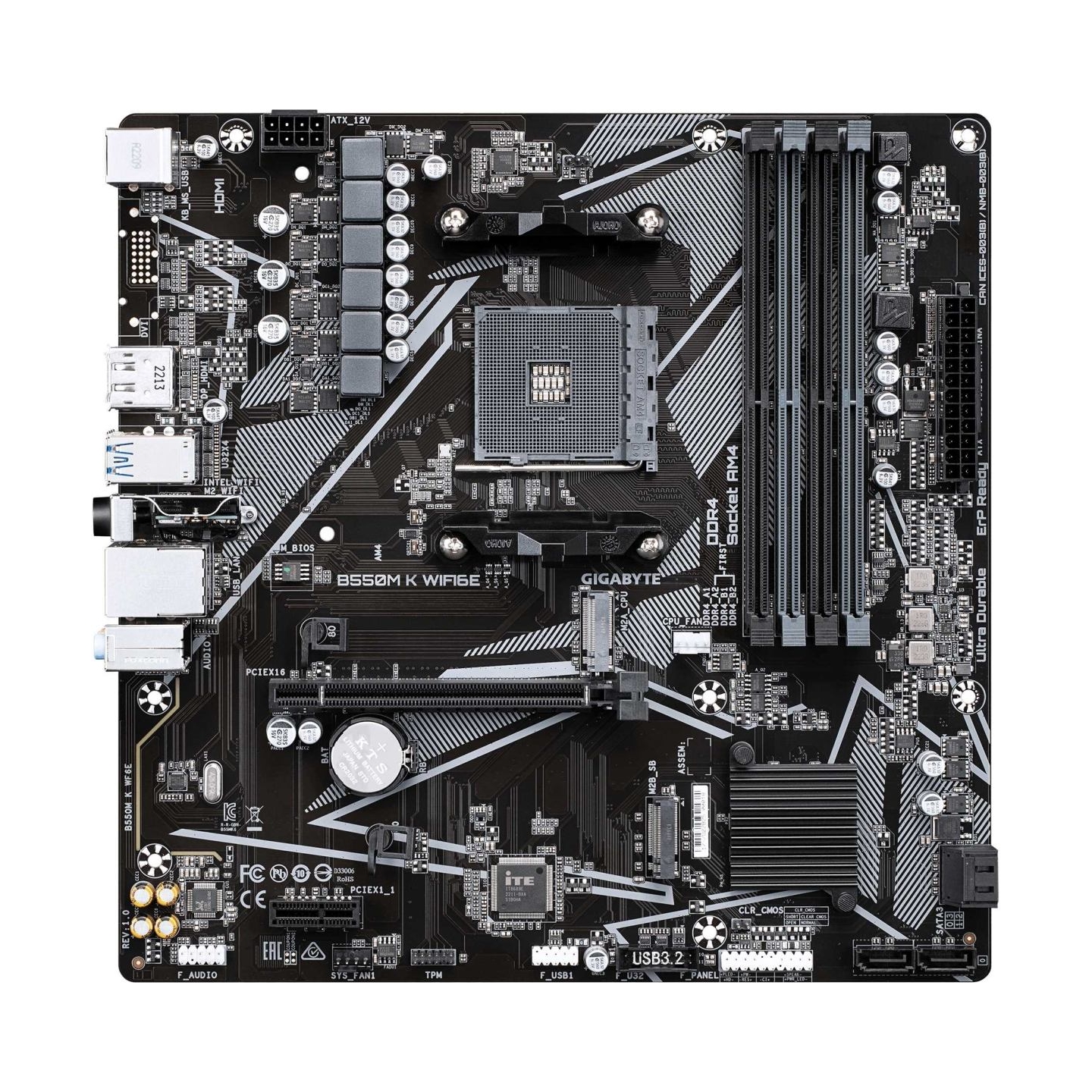 Gigabyte B550M K WIFI6E