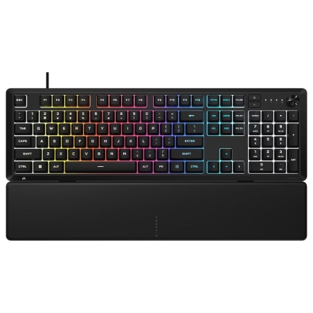 Corsair SKIFF 100 Wired RGB Membrane Gaming Keyboard, 10-Zoned RGB LED