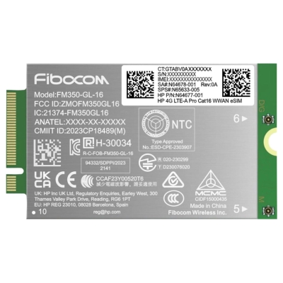 HP 4G LTE Modem m.2 WWAN Cat 16 L860-GL-16 Mobile Broadband Cellular (compatible with WWAN-ready EliteBook 630 640 645 660 665 8