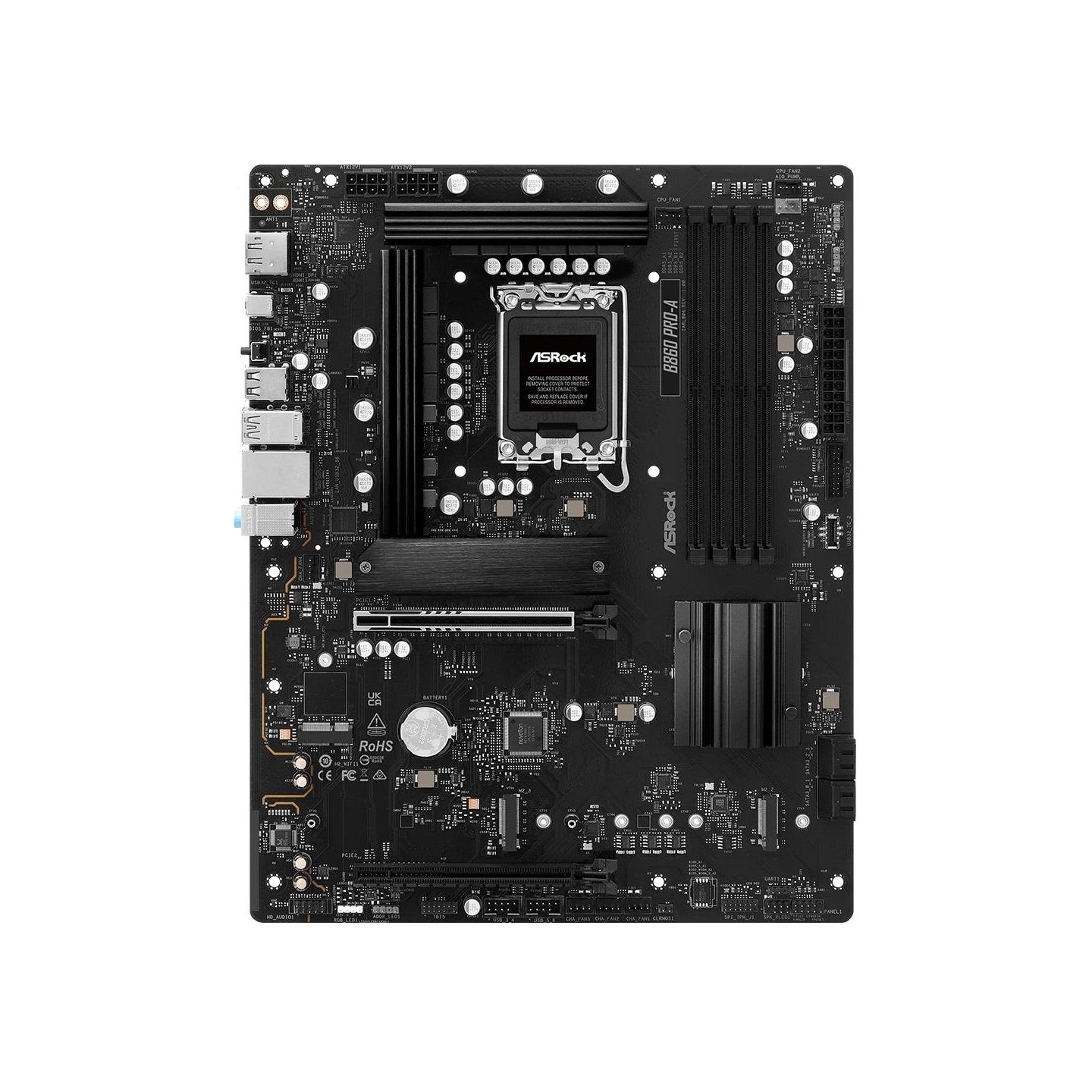 Asrock Mainboard|ASROCK|Intel B860 Express|LGA1851|ATX|Memory DDR5|Memory slots 4|1xHDMI|1xDisplayPort|1xAudio-In|1xAudio-Out|1x