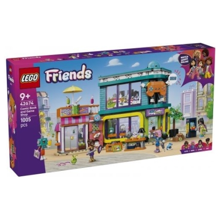 Lego Bricks Friends 42674 Comic Book and Game Store