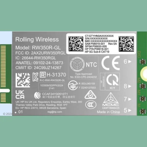 HP 5G Solution WWAN