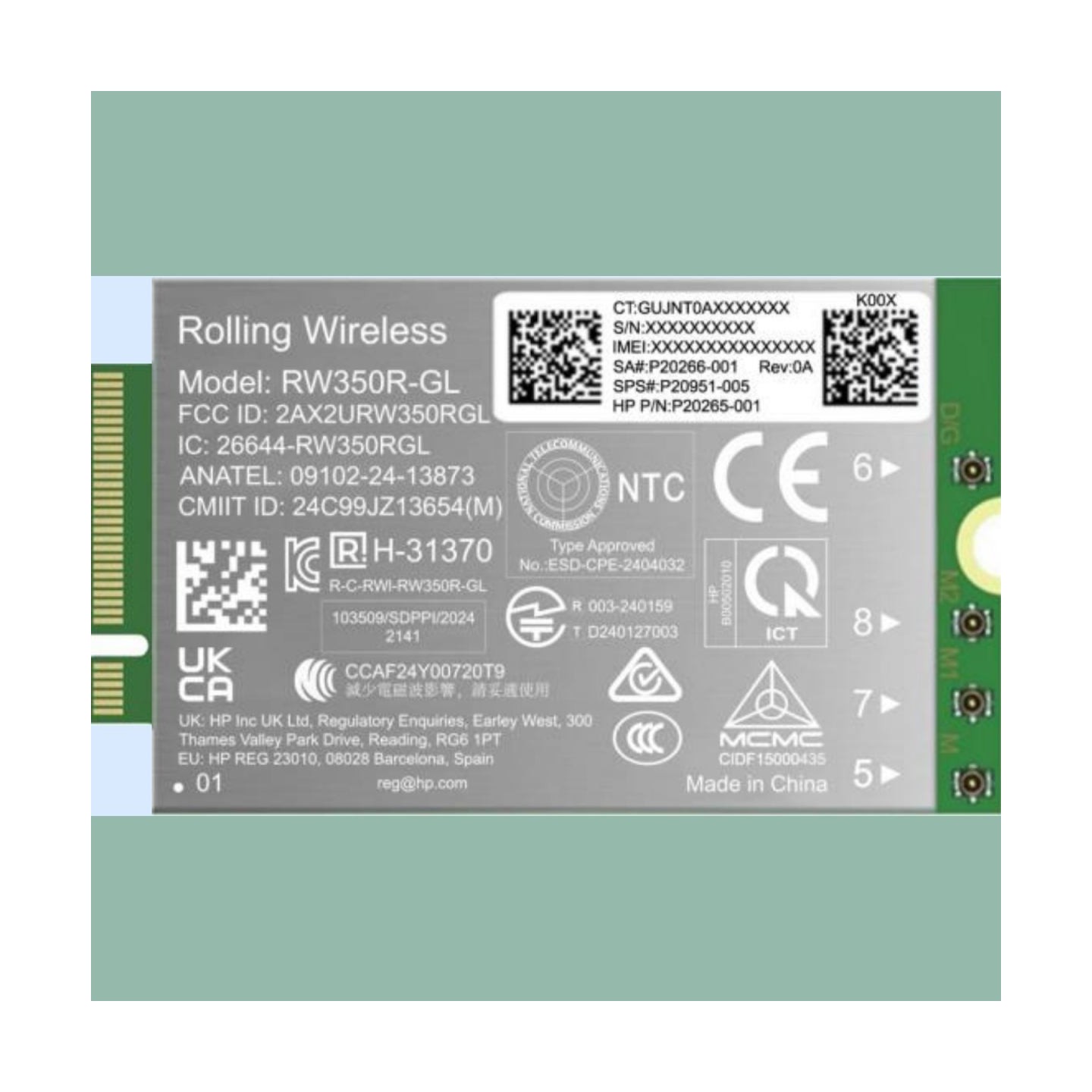HP 4G LTE-AP Cat 19 WWAN