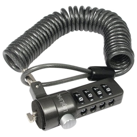 Logilink NBS004,  Notebook Coil Cable Lock, black