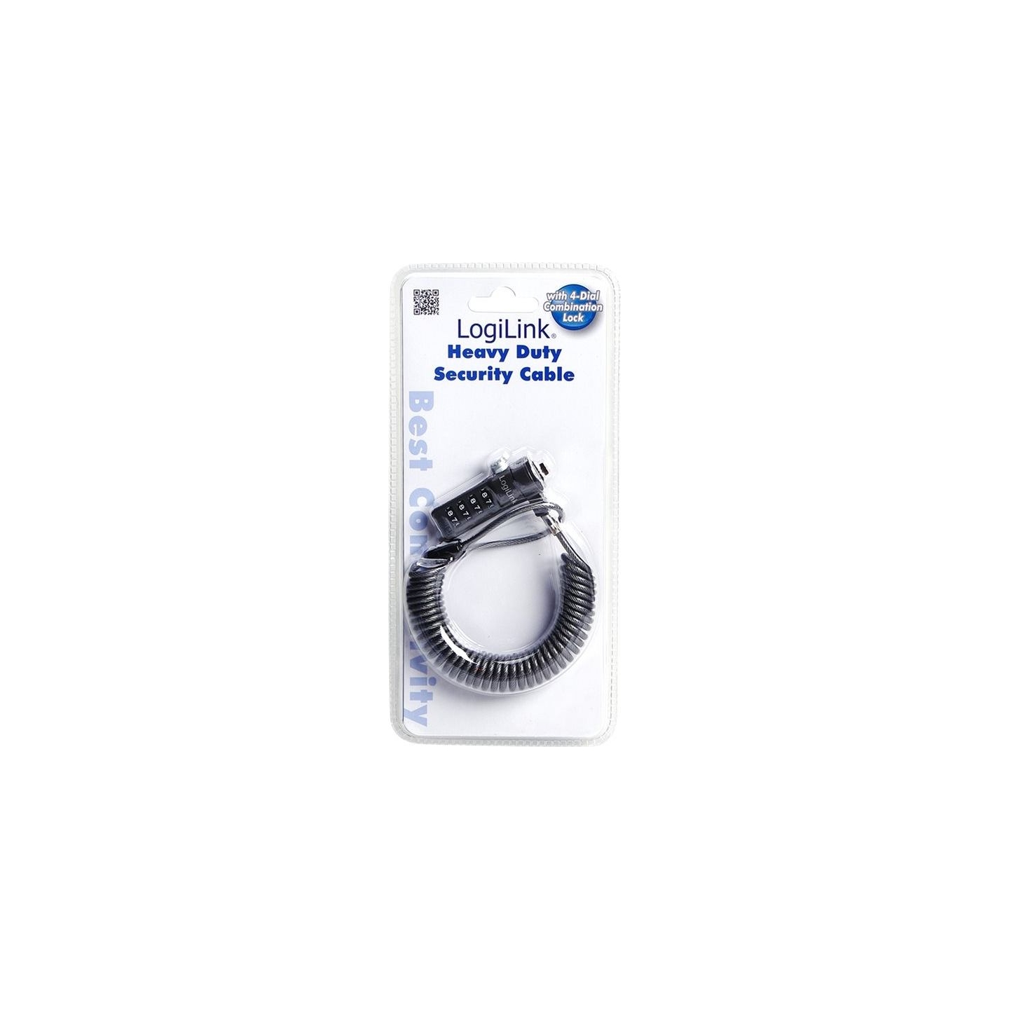 Logilink NBS004,  Notebook Coil Cable Lock, black