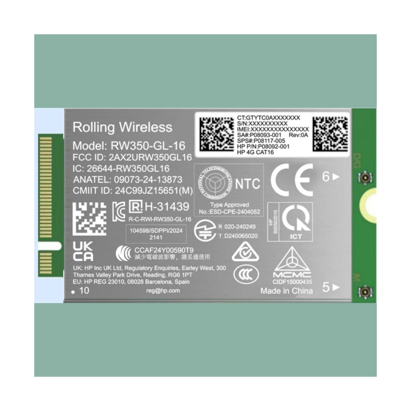 HP 4G LTE-AP Cat 16 WWAN