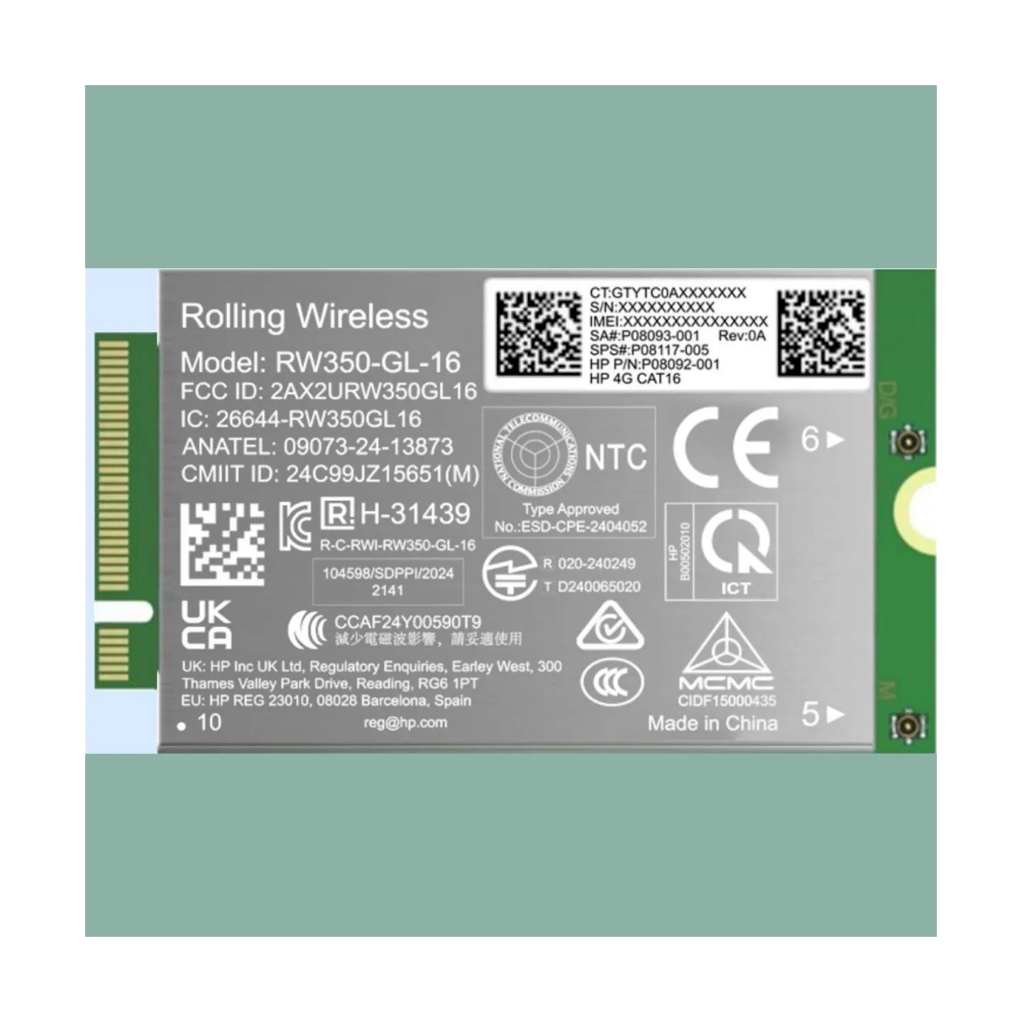 HP 4G LTE-AP Cat 16 WWAN