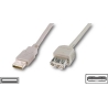 Logilink | USB 2.0 extensio cable, | USB-A to USB-A USB A female | USB A male