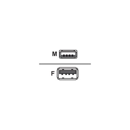 Logilink | USB 2.0 extensio cable, | USB-A to USB-A USB A female | USB A male