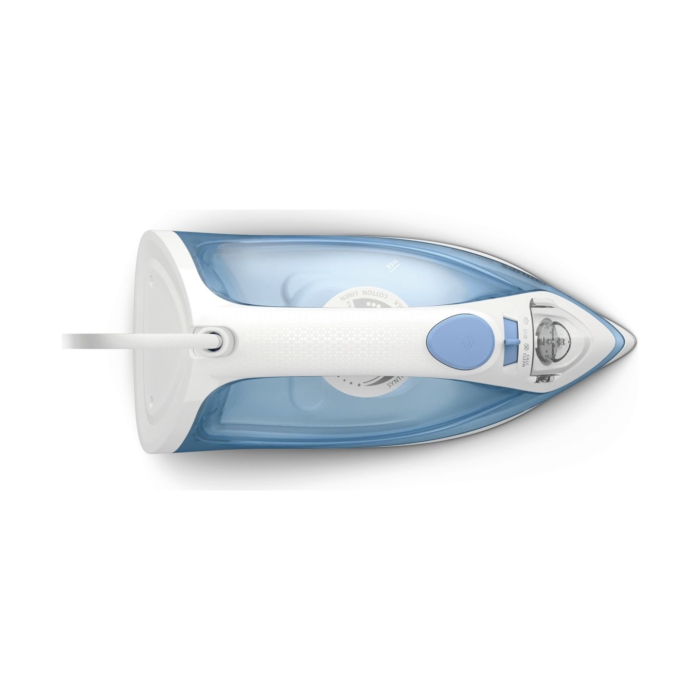 Philips 1000 Series Steam iron DST1030/20, 2000W, 20g/min continous steam, 90g steam boost, non-stick soleplate, 250ml water tan