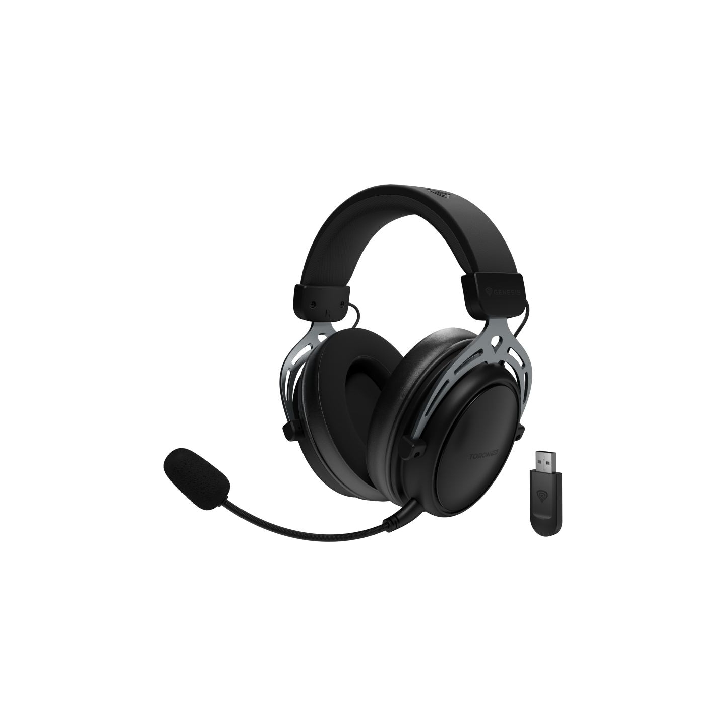 Genesis Headset | Toron 706 | Bluetooth, 2.4 GHz | Over-ear | Microphone | Black | Wireless