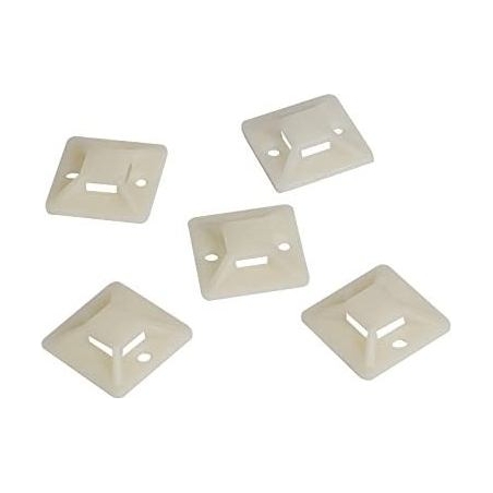 Logilink Cable Tie Mounts 20x20 mm | KAB0042 | Self-adhesive, for cable ties