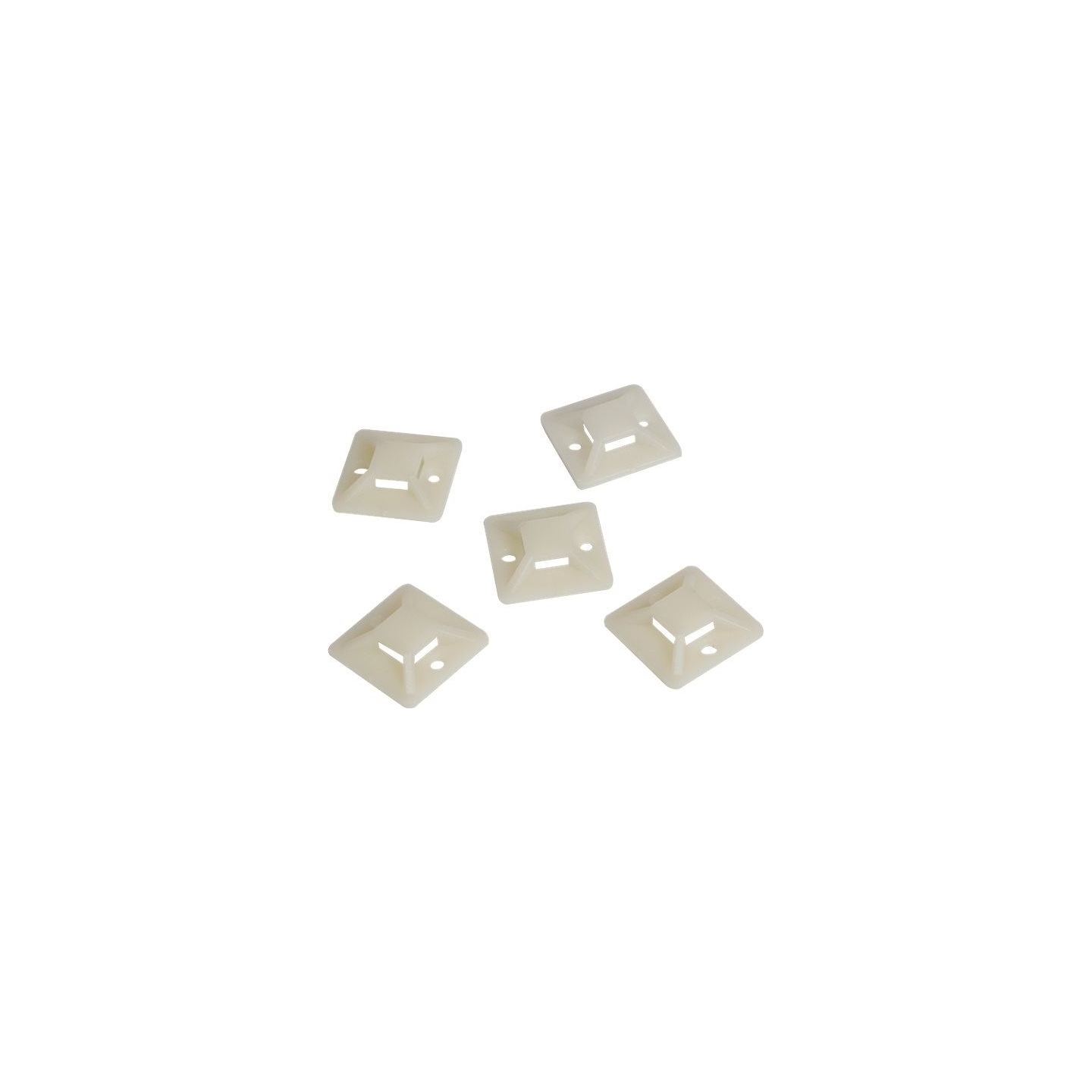 Logilink Cable Tie Mounts 20x20 mm | KAB0042 | Self-adhesive, for cable ties