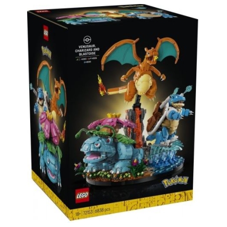 Lego Bricks Ninjago 72153 Venusaur, Charizard i Blastoise