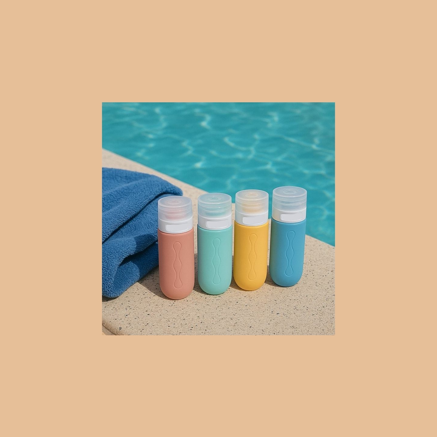 Beper C302AAC010 Silicone Travel Bottle Set