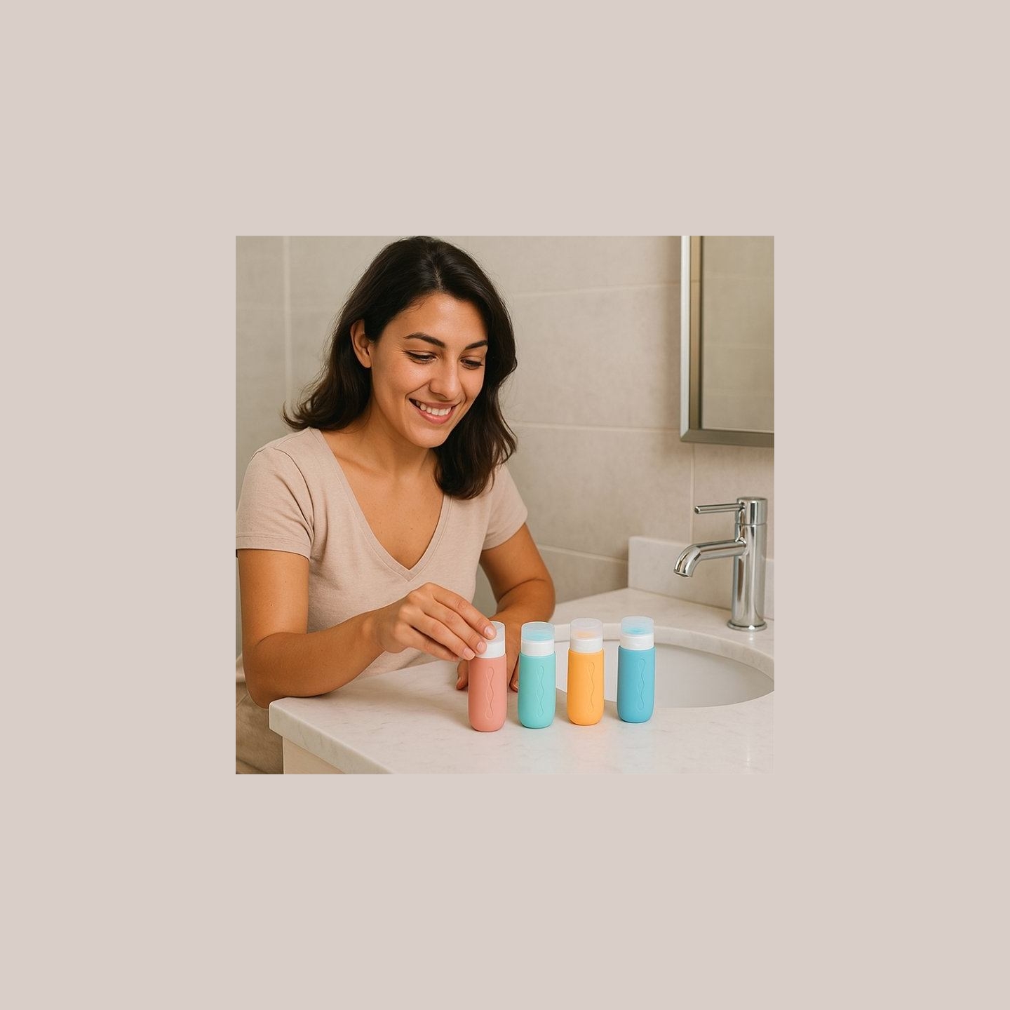 Beper C302AAC010 Silicone Travel Bottle Set