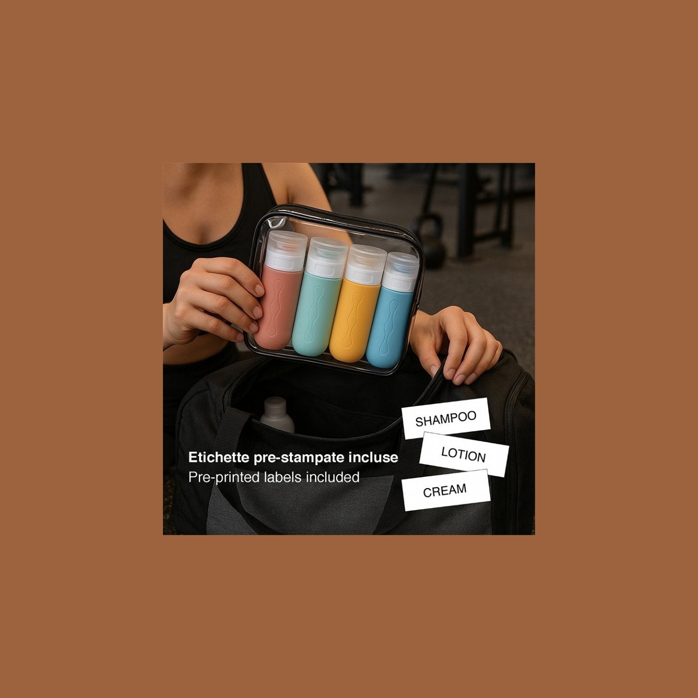 Beper C302AAC010 Silicone Travel Bottle Set