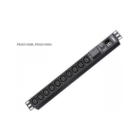 Aten Basic 1U PDU with surge protection 16A