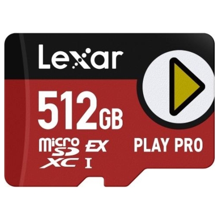 Lexar Memory card microSDHX PLAY PRO 512GB EXPRESS 7.1 900MB/s
