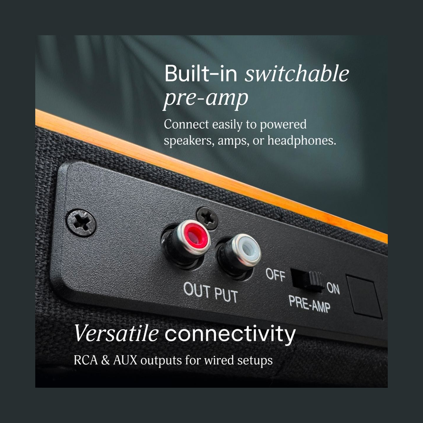 Marley Turntable With Speakers | Stir It Up Wireless 2+ | Bluetooth In/Out