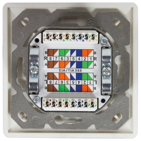 Logilink | Cat.6A Wall Outlet STP | NP0124 | White