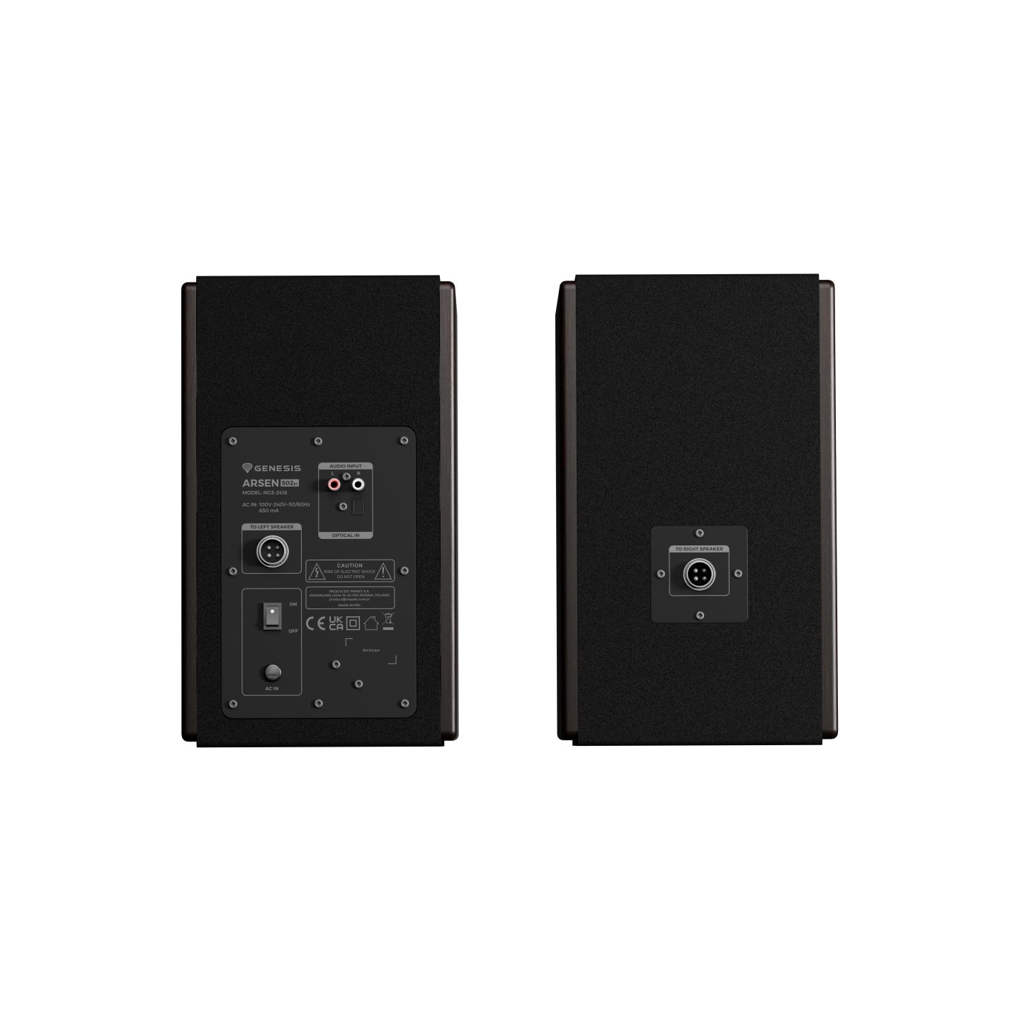 Genesis 2.0 Speakers | Arsen 502BT | 60 W | Bluetooth | Wireless connection | Brown