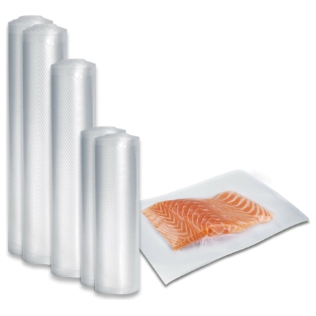 Caso | Foil set 3 for vacuuming + Sous Vide Cooking | 01237 | Dimensions (W x L) 16 x 23 cm, 20 x 600 cm, 28 x 600 cm, 30 x 600 