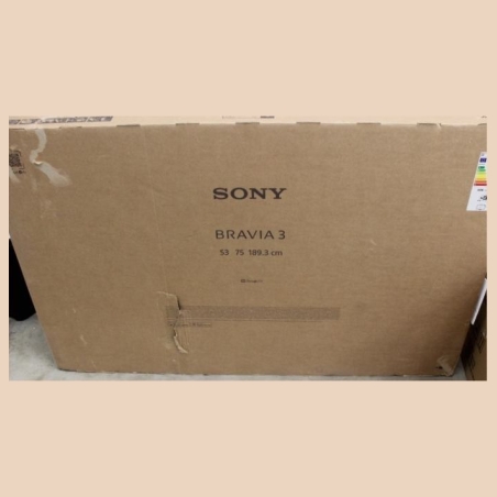 Sony K75S35B Bravia 3 75" (189cm) 4K Ultra HD Smart Google D-LED TV |  | Sony TV | K75S35B Bravia 3 | 75 | Smart TV | Google TV 