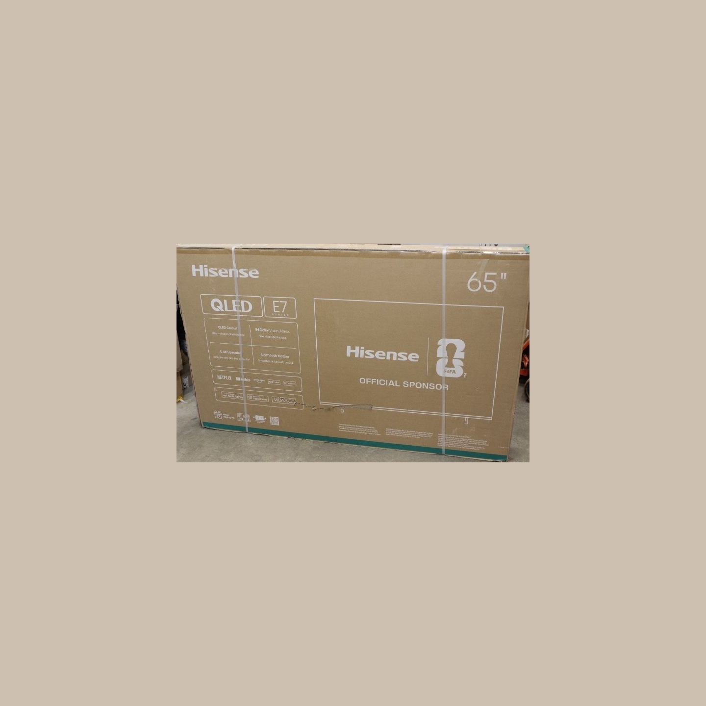 Hisense 65E7Q 65" (164 cm) UHD QLED Smart TV |  Hisense UHD QLED Smart TV | 65E7Q | 65" | Smart TV | VIDAA OS | UHD | Black | DA
