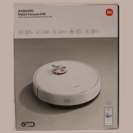 Xiaomi Robot Vacuum S40 EU | Xiaomi Robot Vacuum S40 EU | Wet&Dry | 5200 mAh | Dust capacity 0.52 L | 10000 Pa | White | DAMAGED